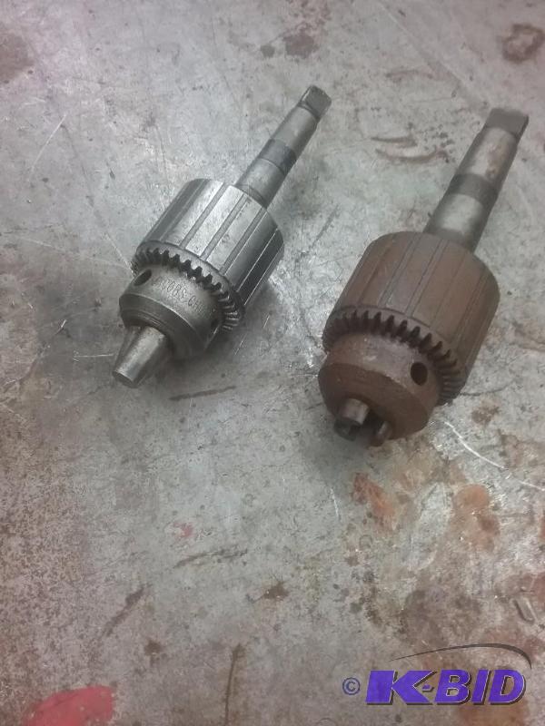 lot 756 image: (2) drill chucks (1) Jacobs 3A 58" cap...