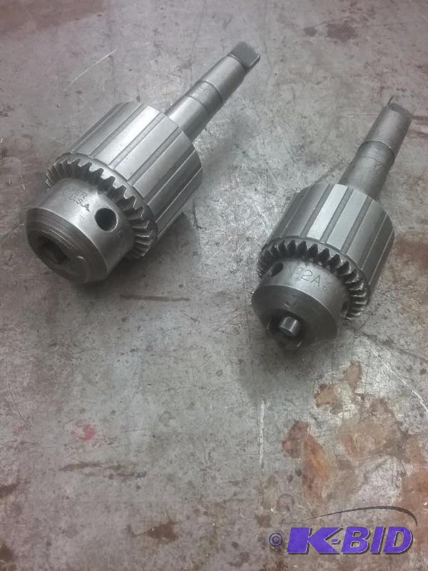 lot 758 image: (2) drill chucks (1) Jacobs 6A-33 12" ...