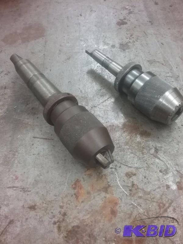 lot 759 image: (2) keyless chucks Albrecht 132-12 with (1...