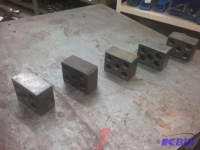 lot 770 image: (5) steel blocks, 2" x 3" x 4"...