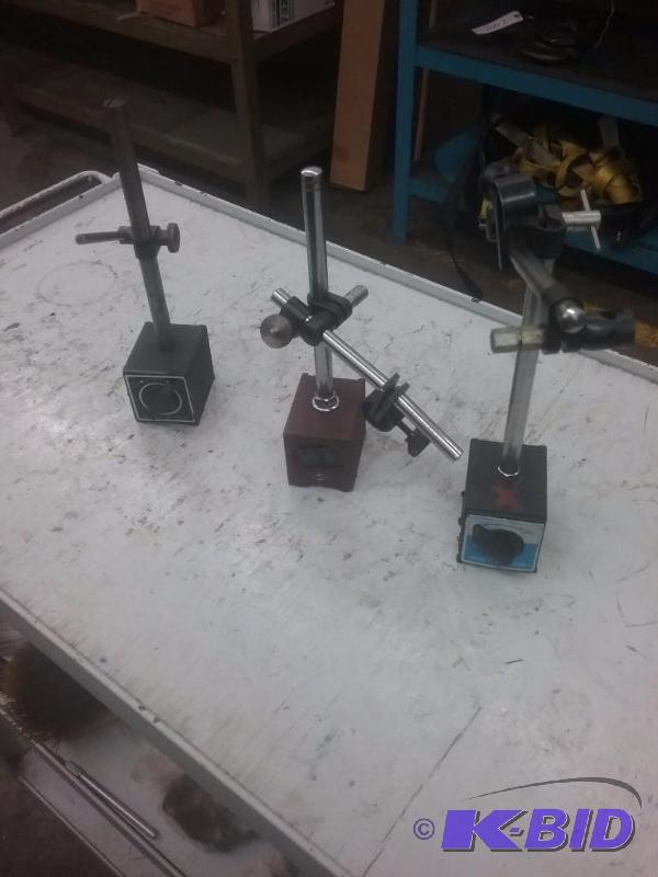 lot 791 image: (3) magnetic base indicator stands...