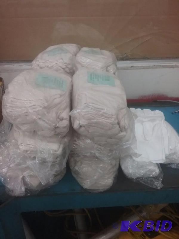 lot 793 image: (13) 12-packs of white cotton industrial glov...