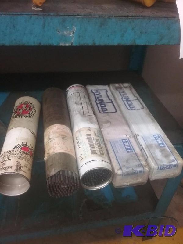 lot 799 image: (5) boxestubes of welding rods (2) marked 7...