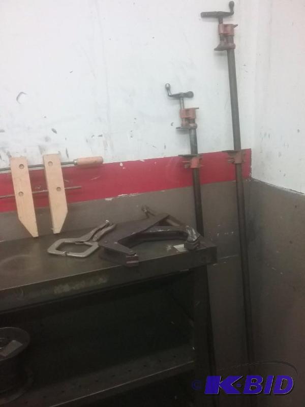 lot 807 image: Miscellaneous clamps (2) Jorgenson Pony pipe...