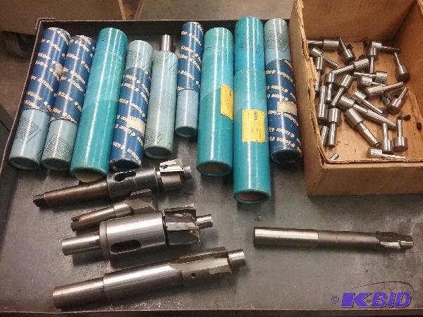 lot 86 image: Approx. (14) large carbide tipped counterbore...