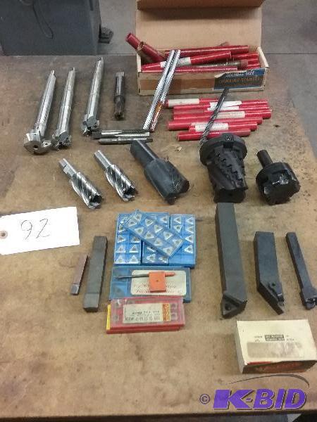lot 92 image: Assorted cutting tools. Small drills and ream...