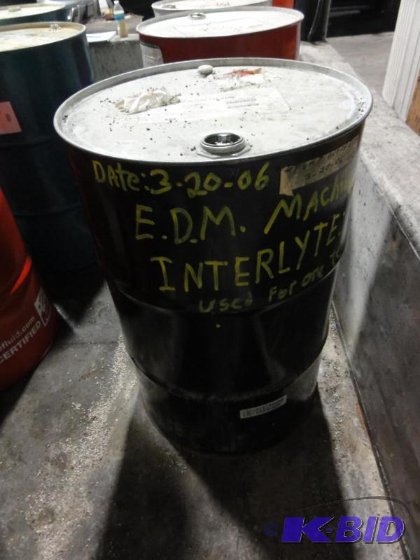 lot 954 image: Interlyte EDM Fluid 55 gallon full   You can ...