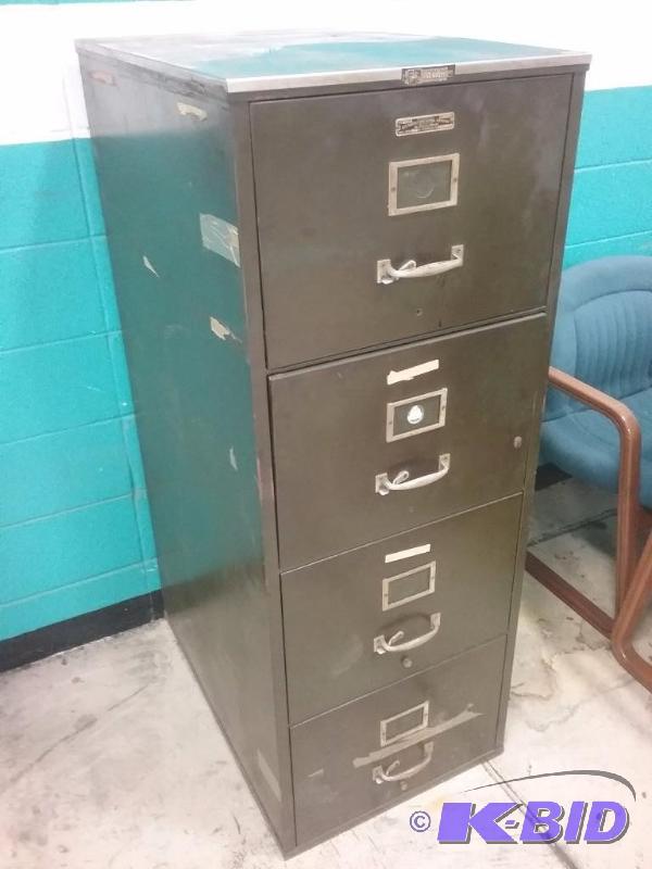 lot 100 image: 4-drawer fireproof file cabinet 20&quot&quot...
