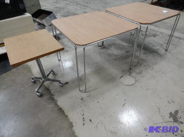 lot 150 image: (3) Assorted Tables...