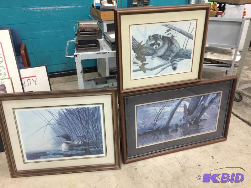 lot 803 image: (3) Pieces of outdoor wall art. 1- Plate No 3...