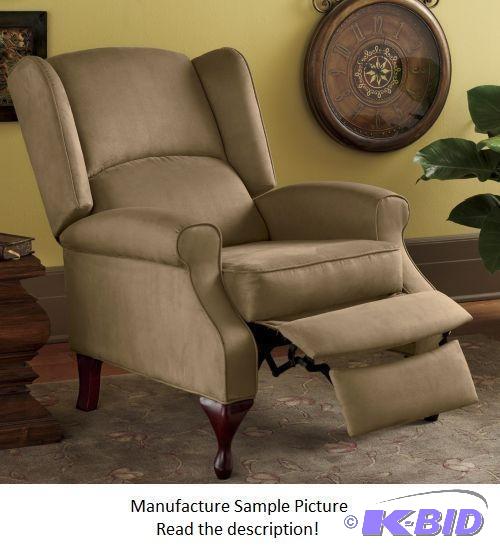 Tan Microfiber Wingback Recliner - 31&quot w...
