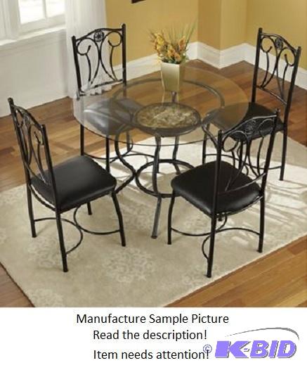 Elegant Four Piece Dining Set - A faux marble...