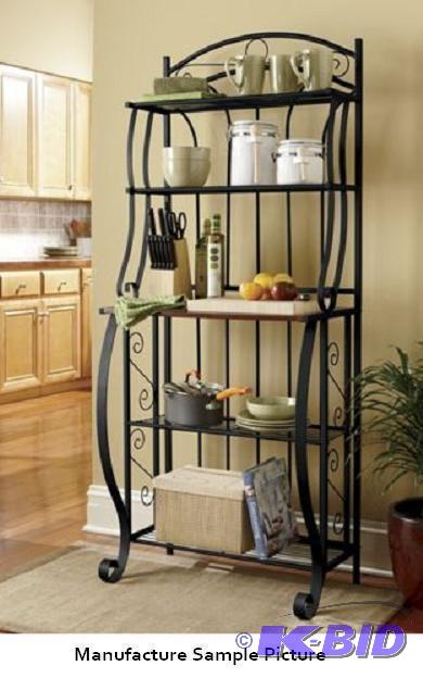 Scrolled Bakers Rack - Black - Our Bakers Ra...
