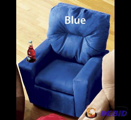 New Blue Micro Fiber Child Size Recliner Chai...