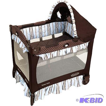 Graco&nbspTravel Pack n Play - Brown with bl...