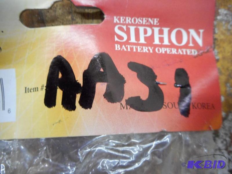 Kerosene siphon