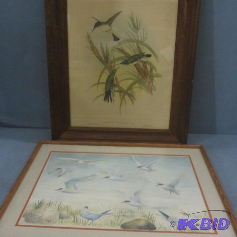 lot 124 image: Vintage Hummingbird, Original Water Color