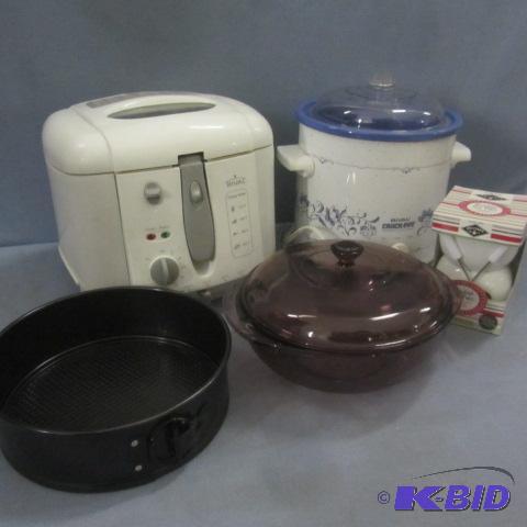 lot 136 image: Rival Crockpot, Fryer, Fondue, Spring Form