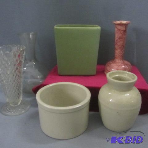lot 50 image: Vases, Crock