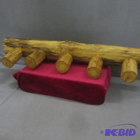 lot 56 image: Log Coat  Hat Rack
