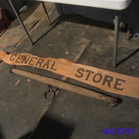 lot 9 image: Ox Yoke, General Store Sign