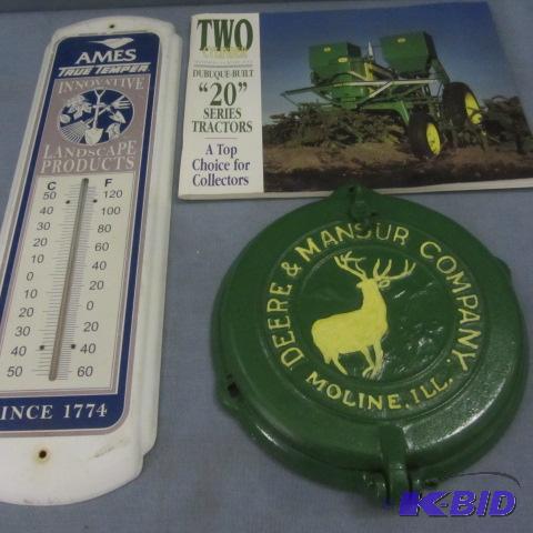 JD Planter Cover, Ames Thermometer