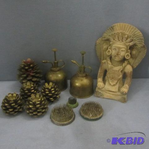 Pot Metal Candle, Misters, Frogs