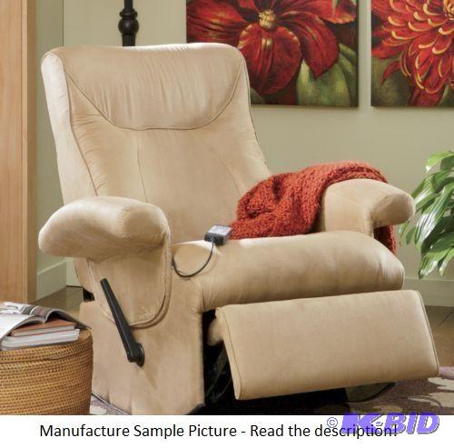 Tan Rocker Recliner Microfiber Massage Chair ...