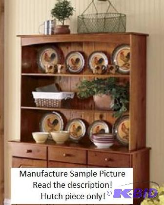 Walnut Finish Display Hutch - Hutch Only - Hu...