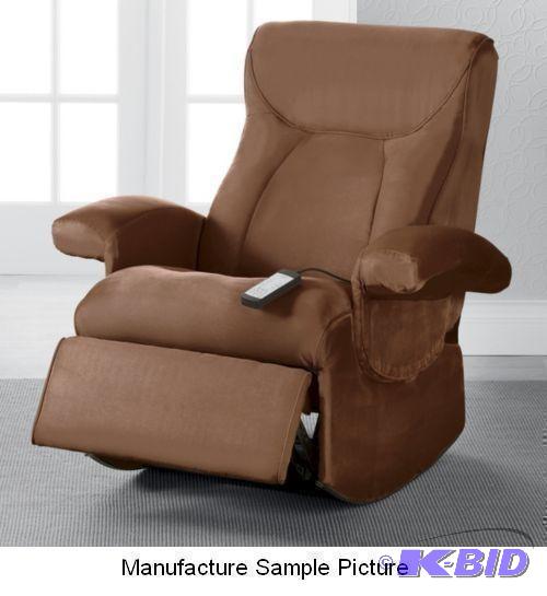 Microfiber Rocker Recliner Massage Chair - Br...