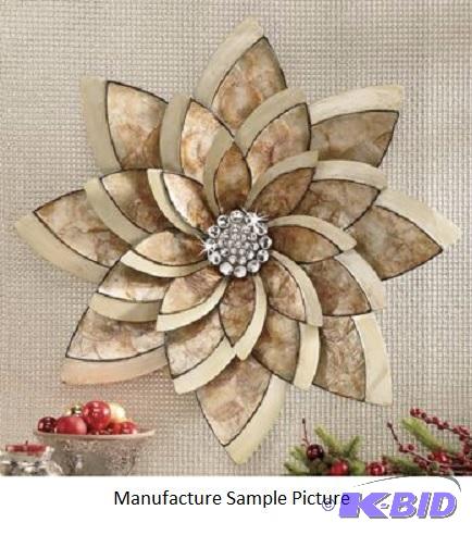 Genuine Capiz Shell Wall Art -&nbspNatural b...