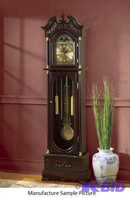 Grandfather Clock - Stunning carved accents a...