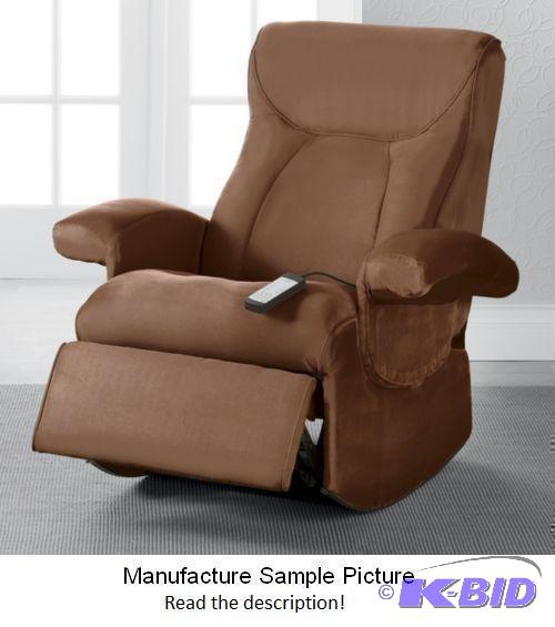 Microfiber Rocker Recliner Massage Chair - Br...