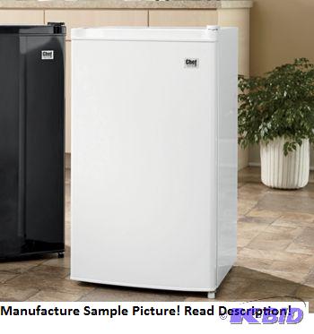Chefs Mark Refrigerator - White - 2.7 cubic f...