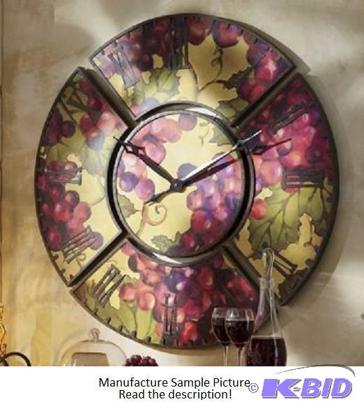 Five Piece Grape Wall Clock - When its time ...