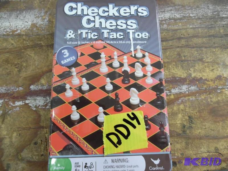 Checkers, Chess & Tic Tac Toe