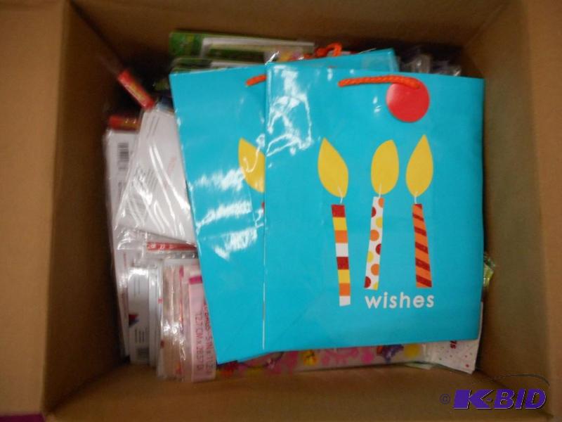 Box of Misc. Party Supplies