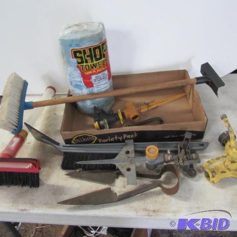 lot 150 image: Sprinkler, Towels, Clippers