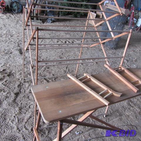 lot 262 image: Vintage Iron Board & Drying Rack