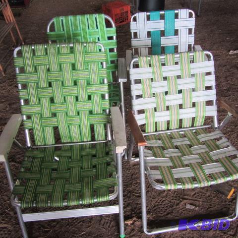lot 273 image: Aluminum Lawn Chairs