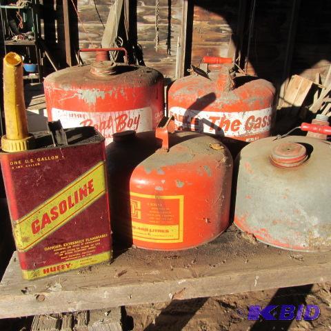 lot 71 image: Five Fuel Cans