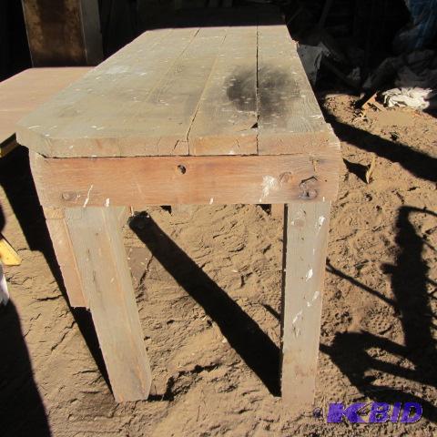lot 91 image: Primitive Plank Table