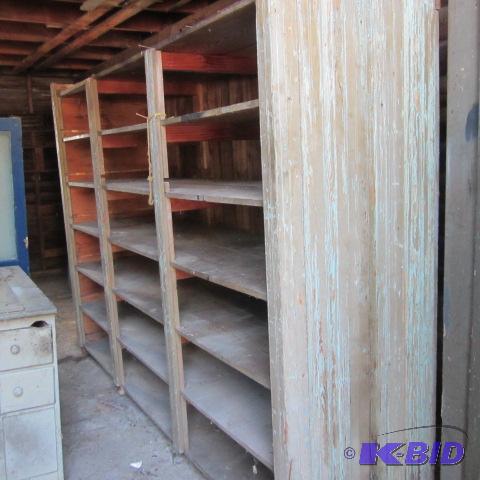 lot 97 image: Primitive Wood Shelf