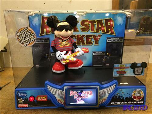 lot 2027 image: Rare NEW IN BOX Disney Rockstar Mickey Retail Display LCD Screen