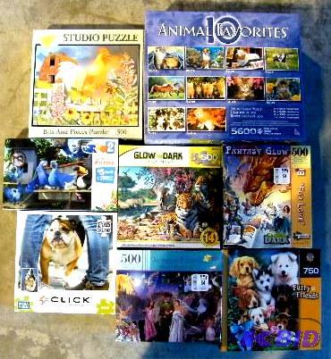 Eight Puzzles - One box has 10 different puzz...
