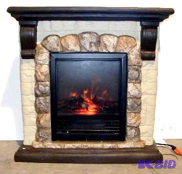 Electric Faux Stone Fireplace - Decorative de...