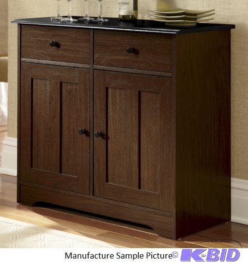 Katie Sideboard - Walnut with black top - Wel...