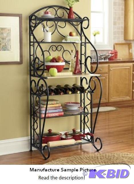 Scroll Bakers Rack - Black - This bakers rac...