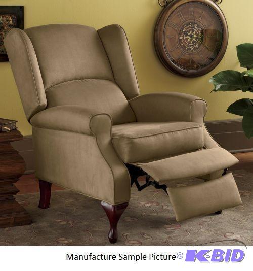 Tan Microfiber Wingback Recliner - 31&quot w...