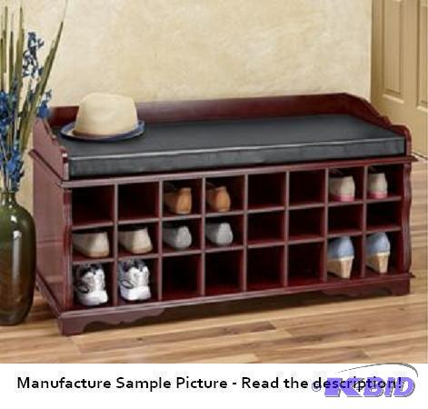 Adjustable Organizer Shoe Bench - Cherry Fini...